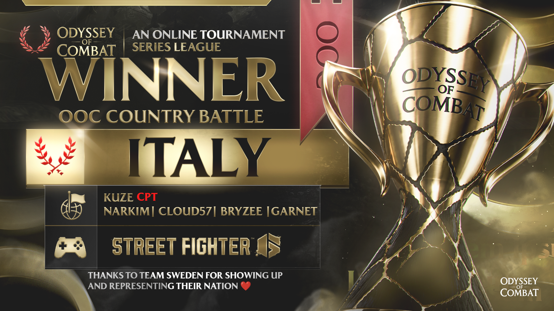 Italy Ends Sweden’s Reign in OOC Country Battle 5v5